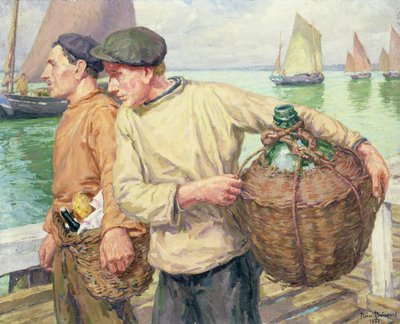 Pescadores bretones, 1932 de Pierre Boissart